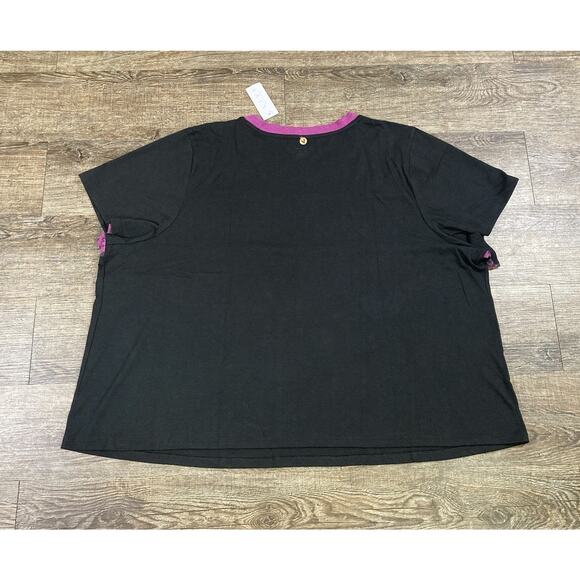 New Livi Womens Athletic Tee Crew Neck Short Sleeve Leopard 26/28 Lane Bryant - Picture 12 of 12